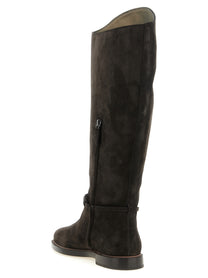 Brunello Cucinelli Suede Boots Black