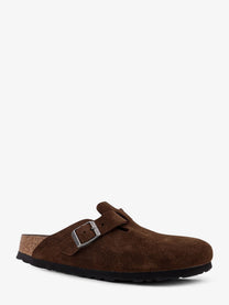 Birkenstock Unisex Suede Boston Sandals Brown