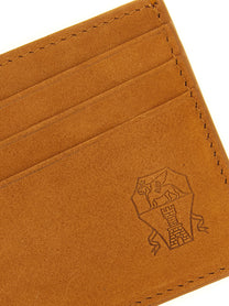 Brunello Cucinelli Suede Card Holder Brown