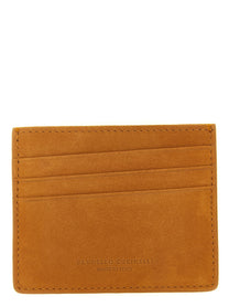 Brunello Cucinelli Suede Card Holder Brown