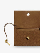 Bottega Veneta Women's Suede Crossbody Bag Beige