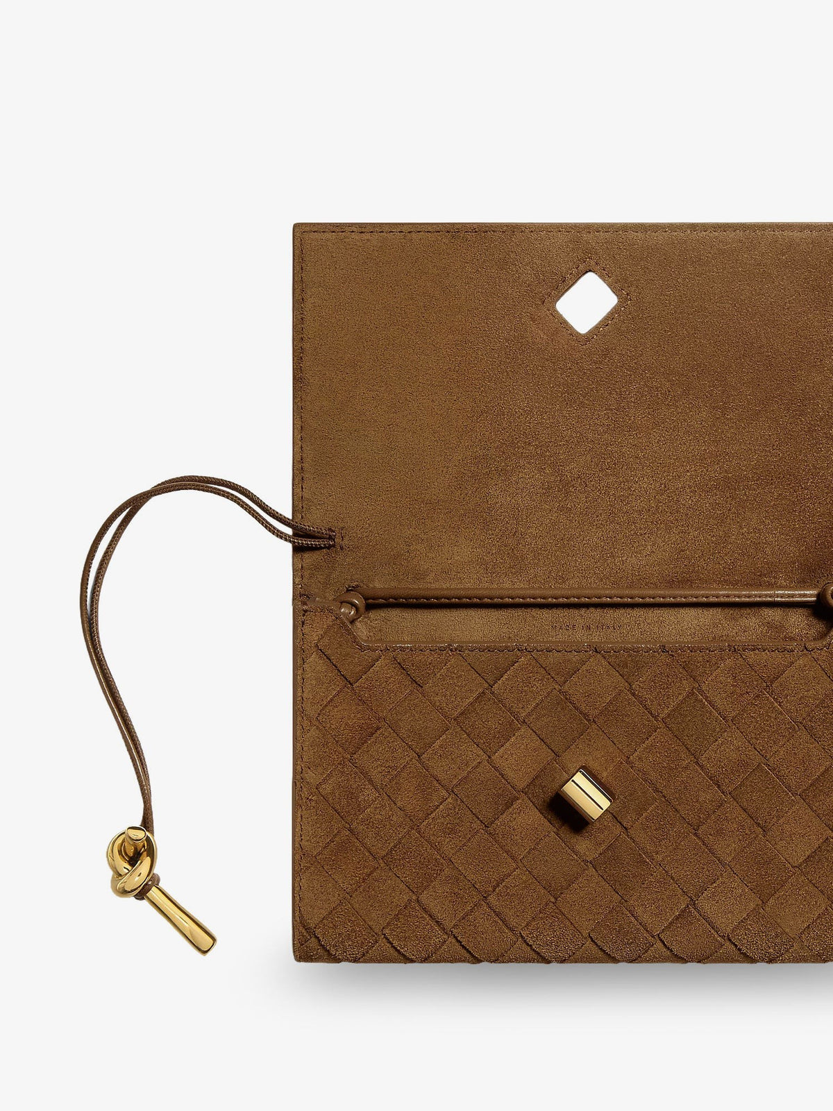 Bottega Veneta Women's Suede Crossbody Bag Beige