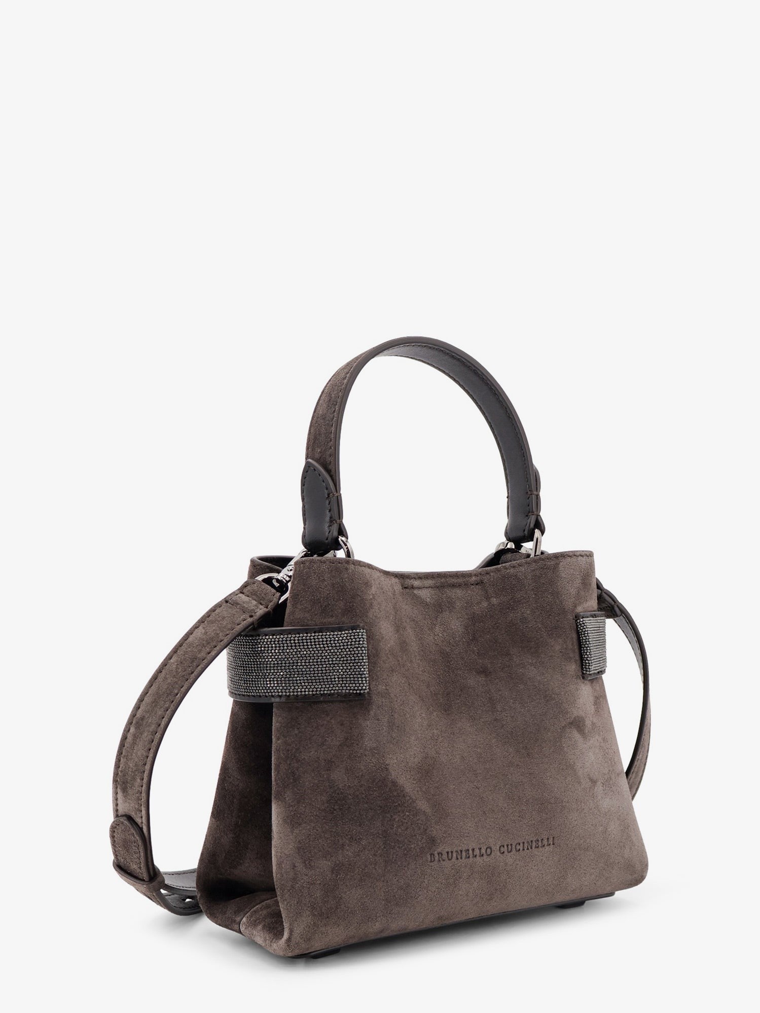 Brunello Cucinelli Women's Suede Crossbody Bag Pepe