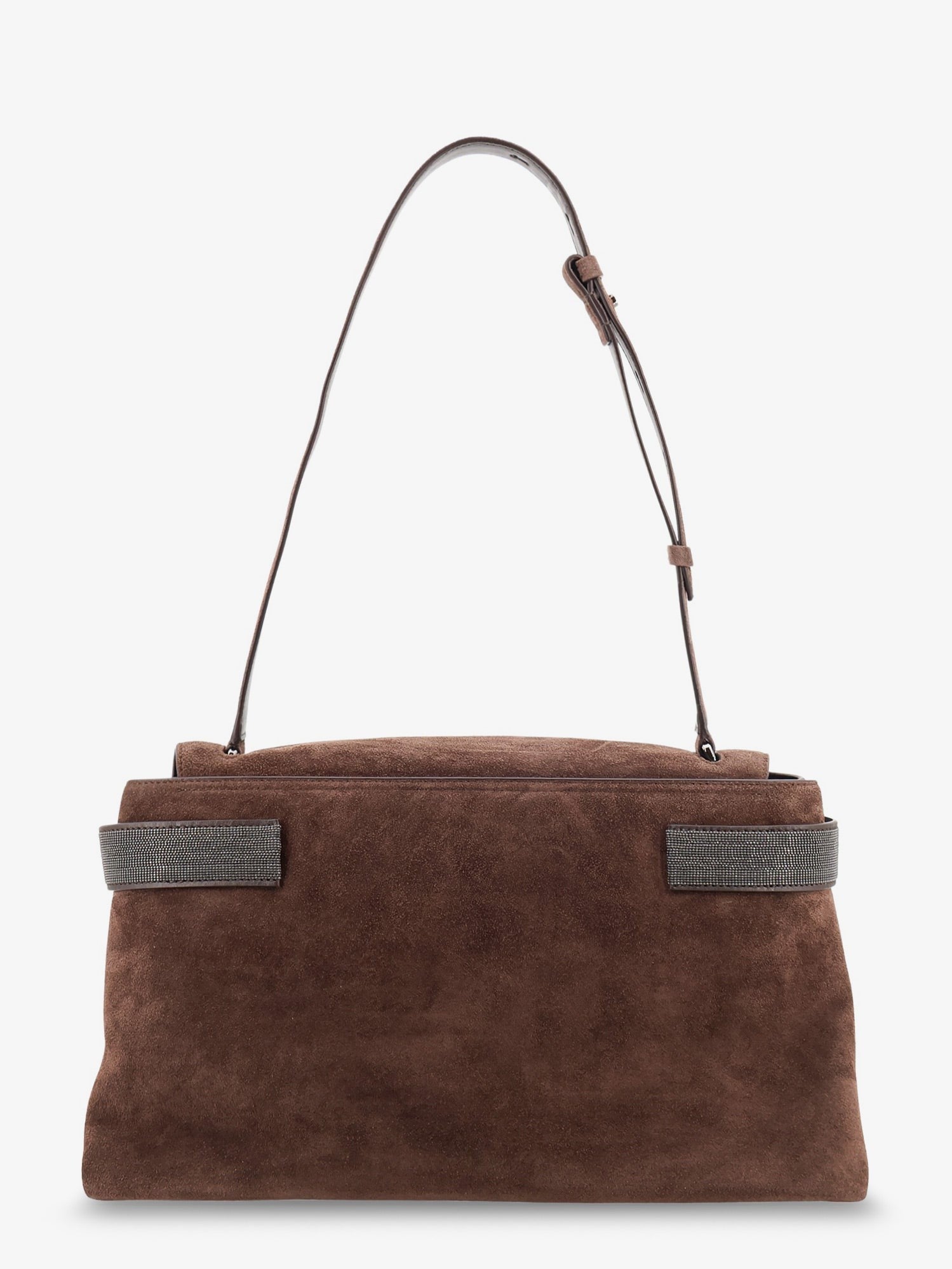 Brunello Cucinelli Women's Suede Crossbody Bag Brown