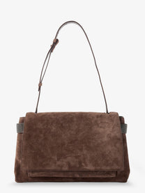 Brunello Cucinelli Women's Suede Crossbody Bag Brown