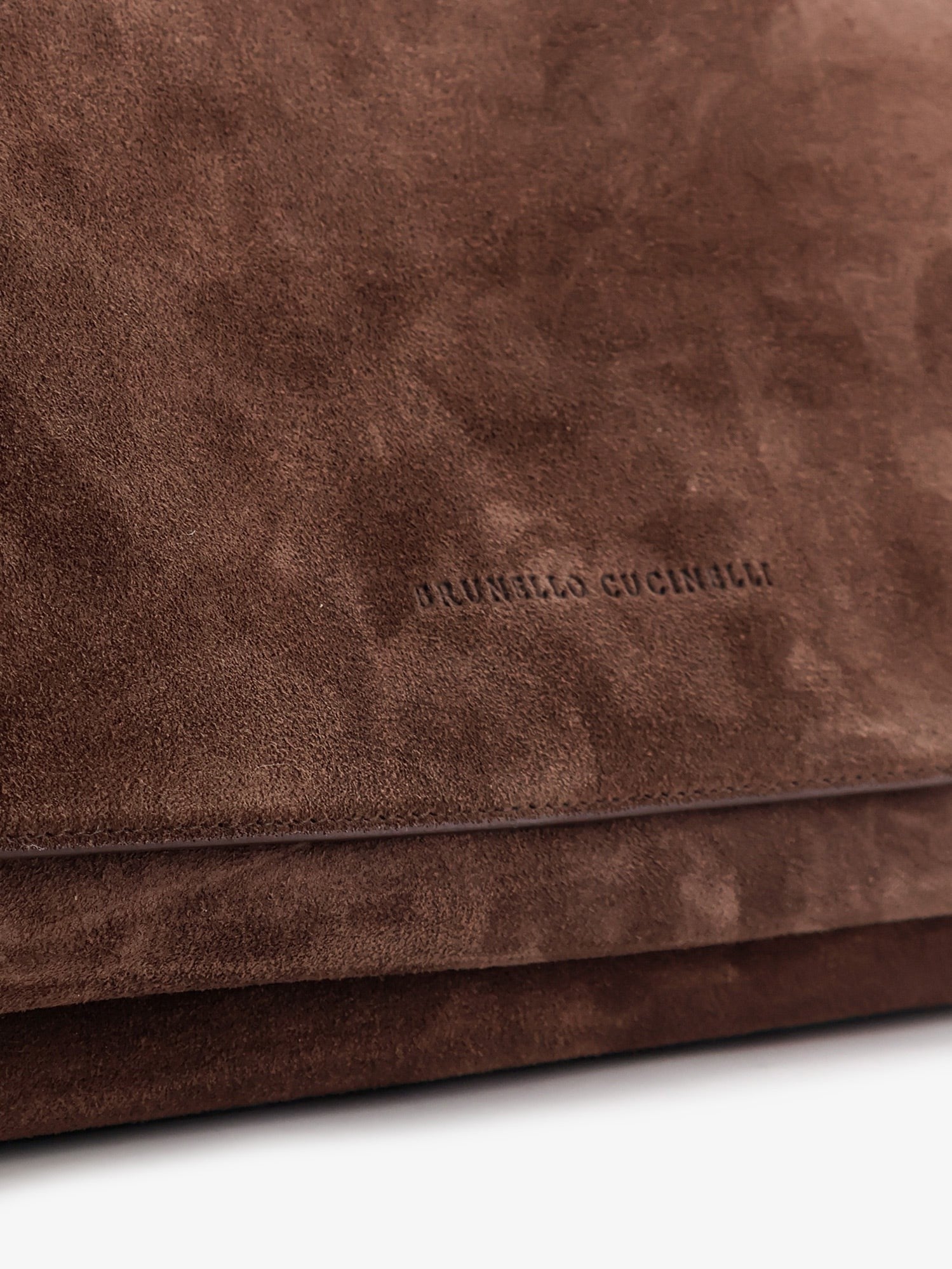 Brunello Cucinelli Women's Suede Crossbody Bag Brown