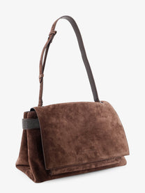 Brunello Cucinelli Women's Suede Crossbody Bag Brown