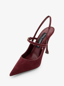 Dolce &amp; Gabbana Women's Suede Décolleté Red