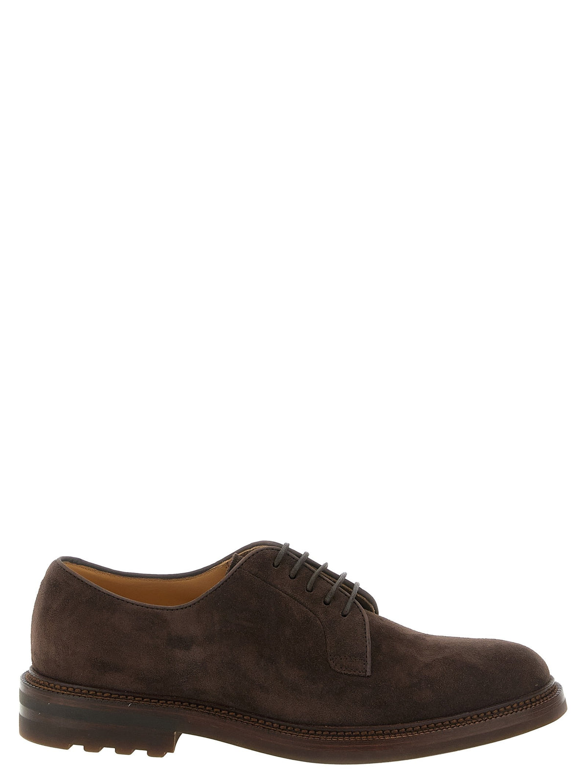 Brunello Cucinelli Suede Derby Brown