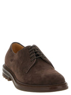 Brunello Cucinelli Suede Derby Brown, view 2