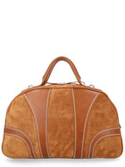 Dries Van Noten Men's Suede Duffle Bag Brown, view 2