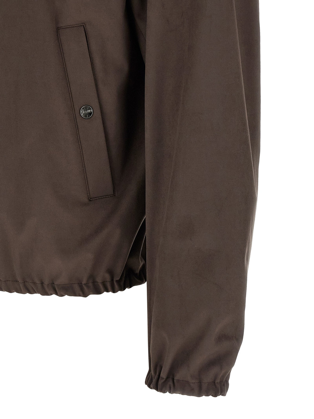 Herno Suede Effect Jacket Brown, view 4