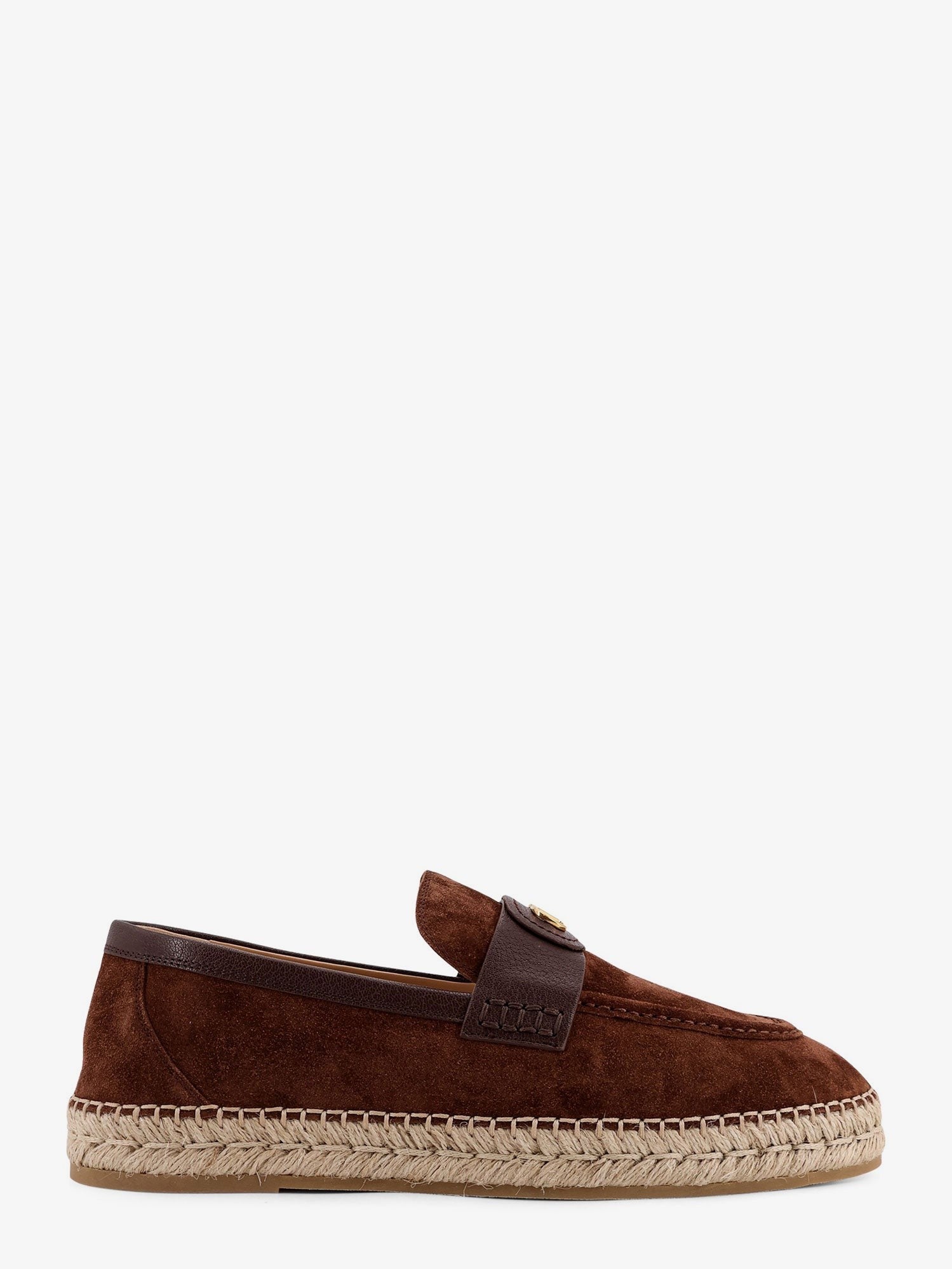 Valentino Men's Suede Espadrilles Brown Valentino