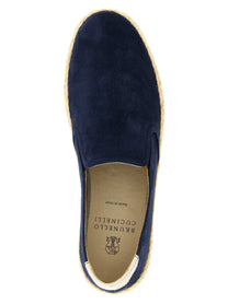 Brunello Cucinelli Suede Espadrilles Blue