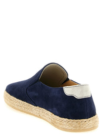 Brunello Cucinelli Suede Espadrilles Blue