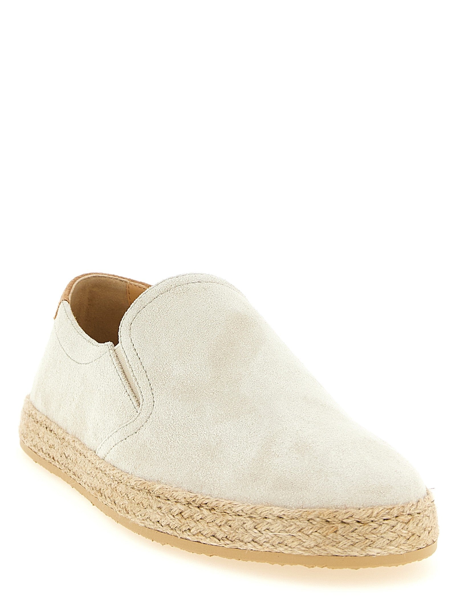 Brunello Cucinelli Suede Espadrilles Grey