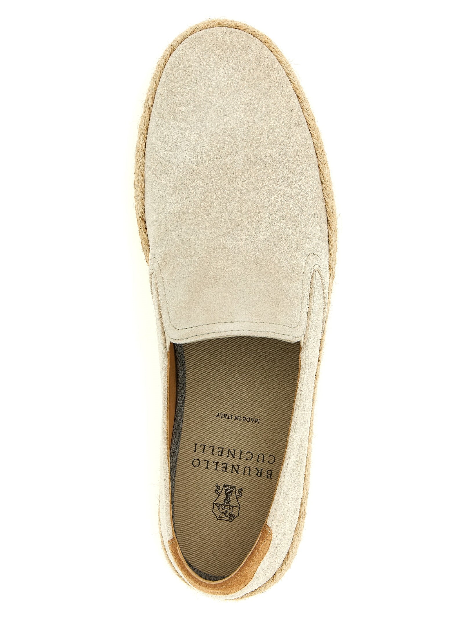 Brunello Cucinelli Suede Espadrilles Grey