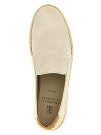 Brunello Cucinelli Suede Espadrilles Grey