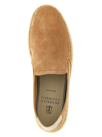 Brunello Cucinelli Suede Espadrilles Beige