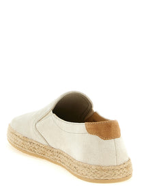 Brunello Cucinelli Suede Espadrilles Grey