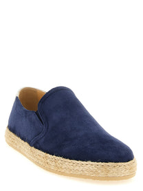 Brunello Cucinelli Suede Espadrilles Blue