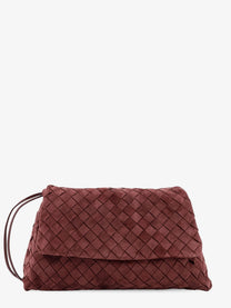 Bottega Veneta Women's Suede Giorno Crossbody Bag Deepmahogany