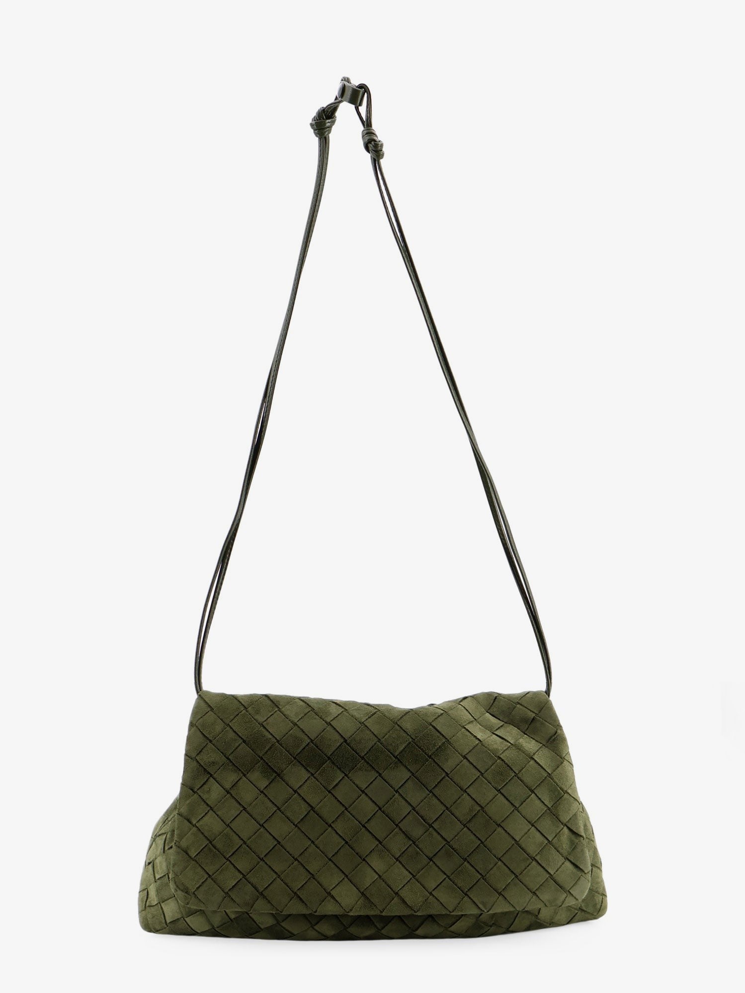 Bottega Veneta Women's Suede Giorno Shoulder Bag Green
