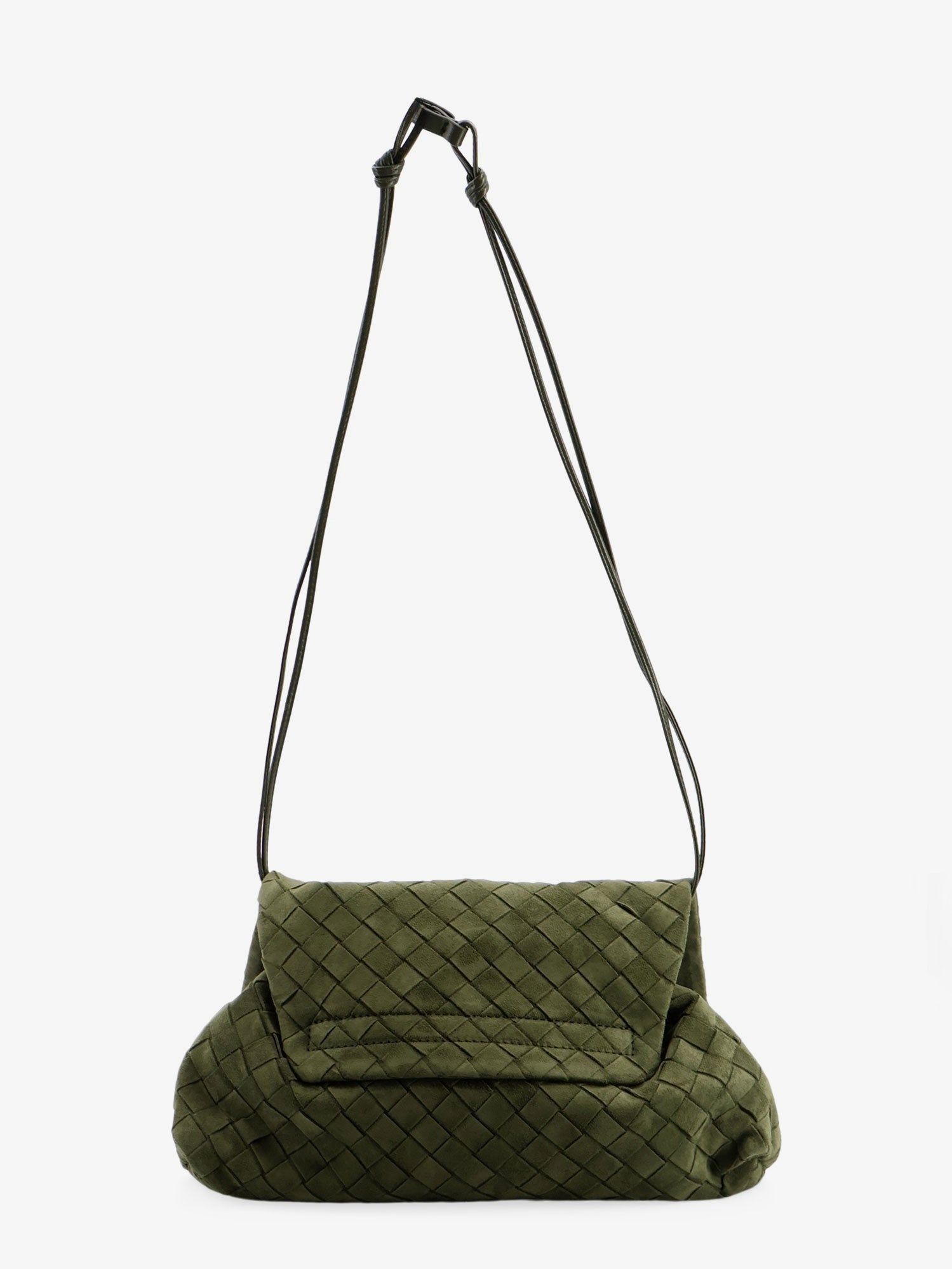 Bottega Veneta Women's Suede Giorno Shoulder Bag Green