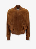 Ami Paris Men's Suede Goatskin Jacket TABAC
