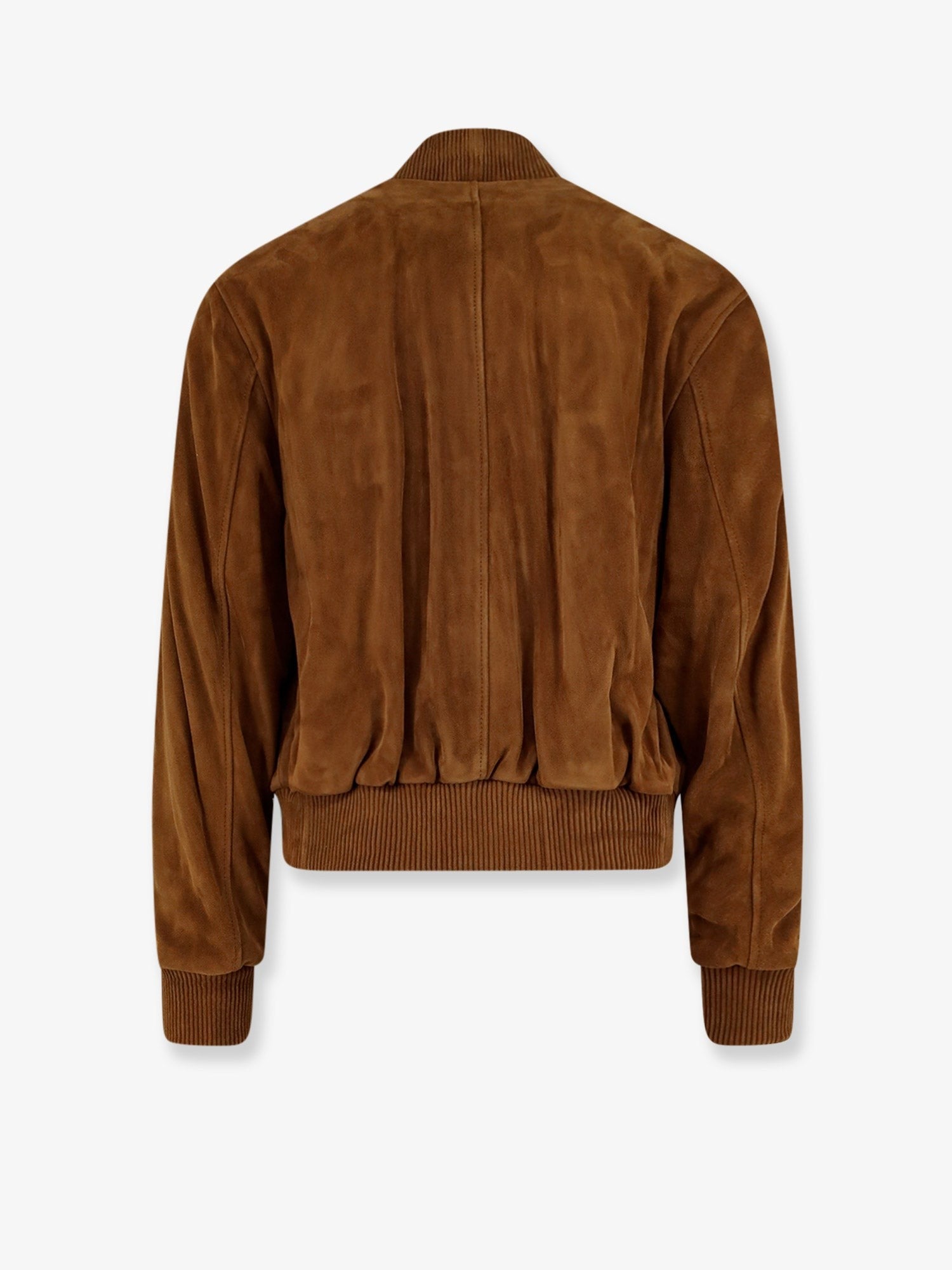 Ami Paris Men's Suede Goatskin Jacket TABAC