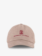 Brunello Cucinelli Men's Suede Hat MARMO