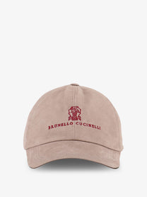 Brunello Cucinelli Men's Suede Hat MARMO