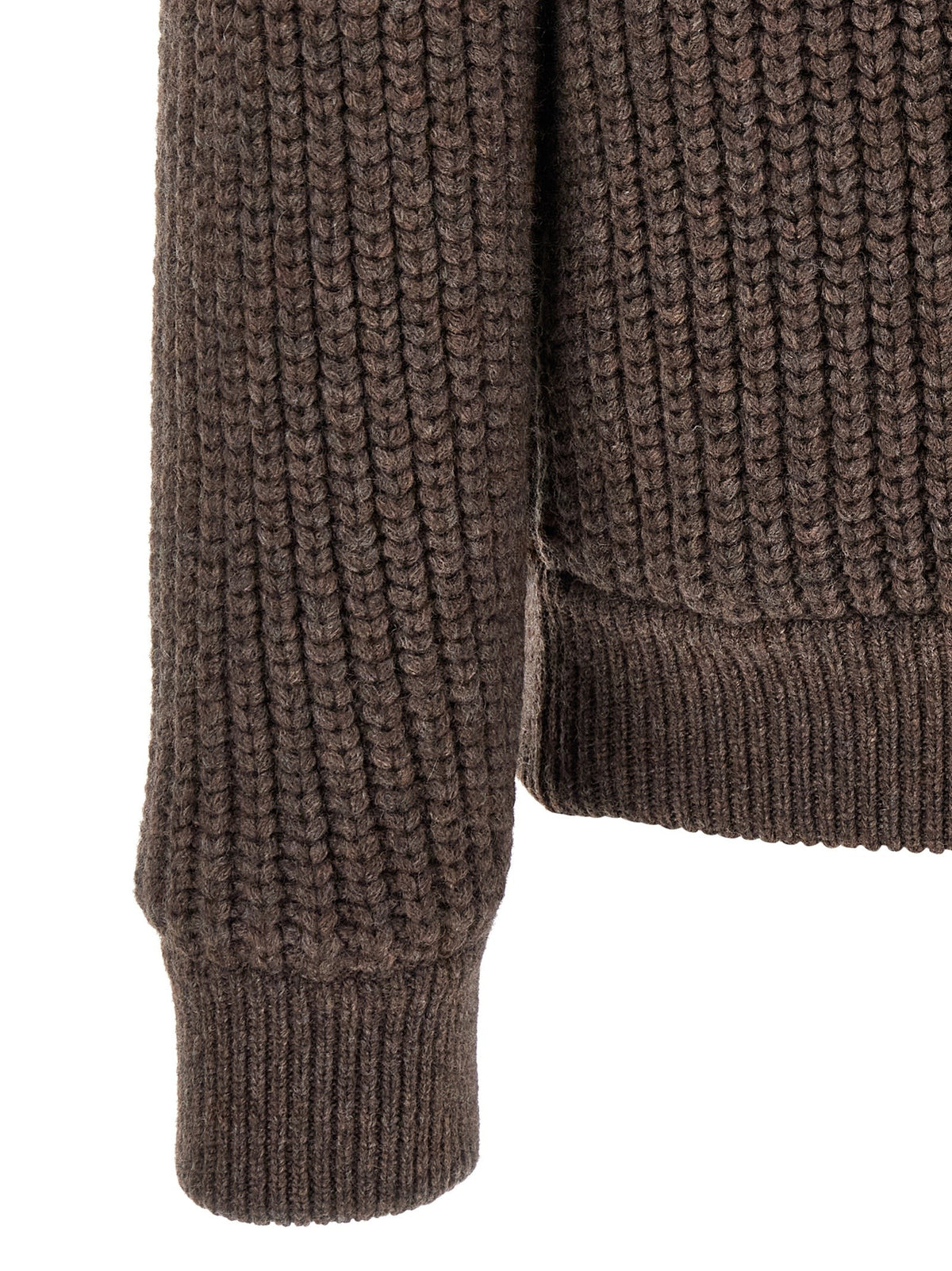 Brunello Cucinelli Suede Insert Jacket Brown