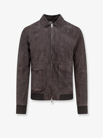 Dfour Men's Suede Jacket Piombo