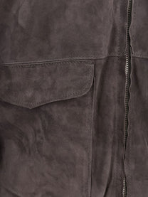 Dfour Men's Suede Jacket Piombo
