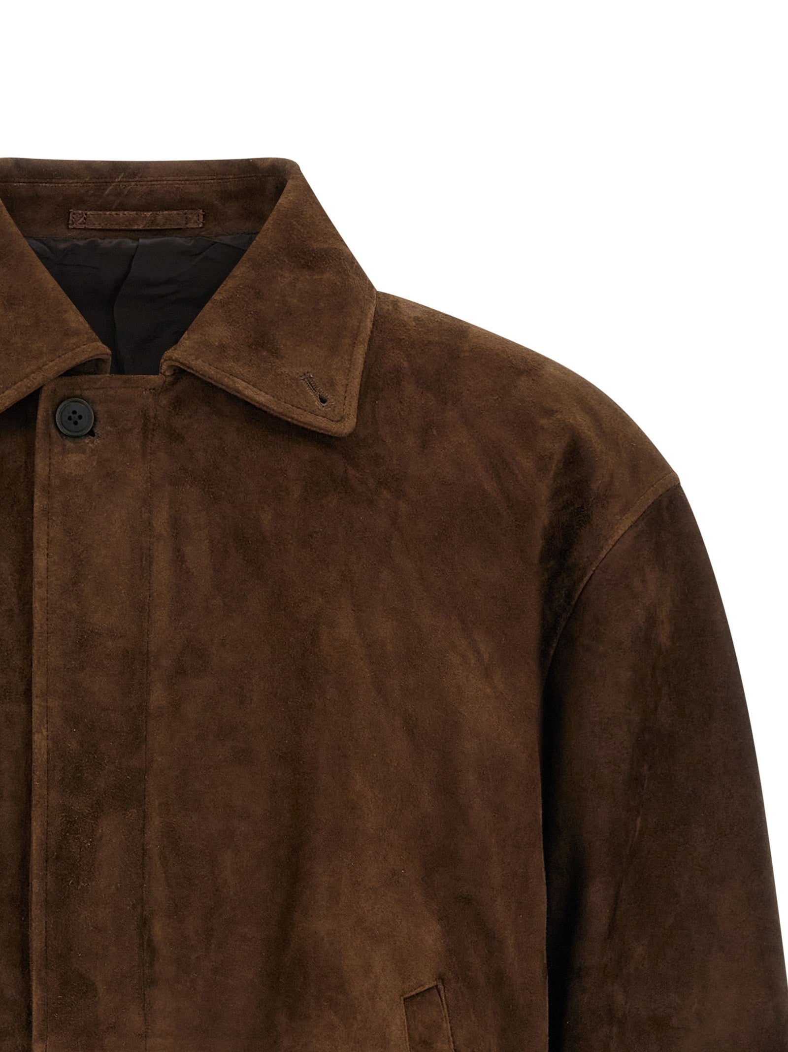 ssstein Suede Jacket Brown