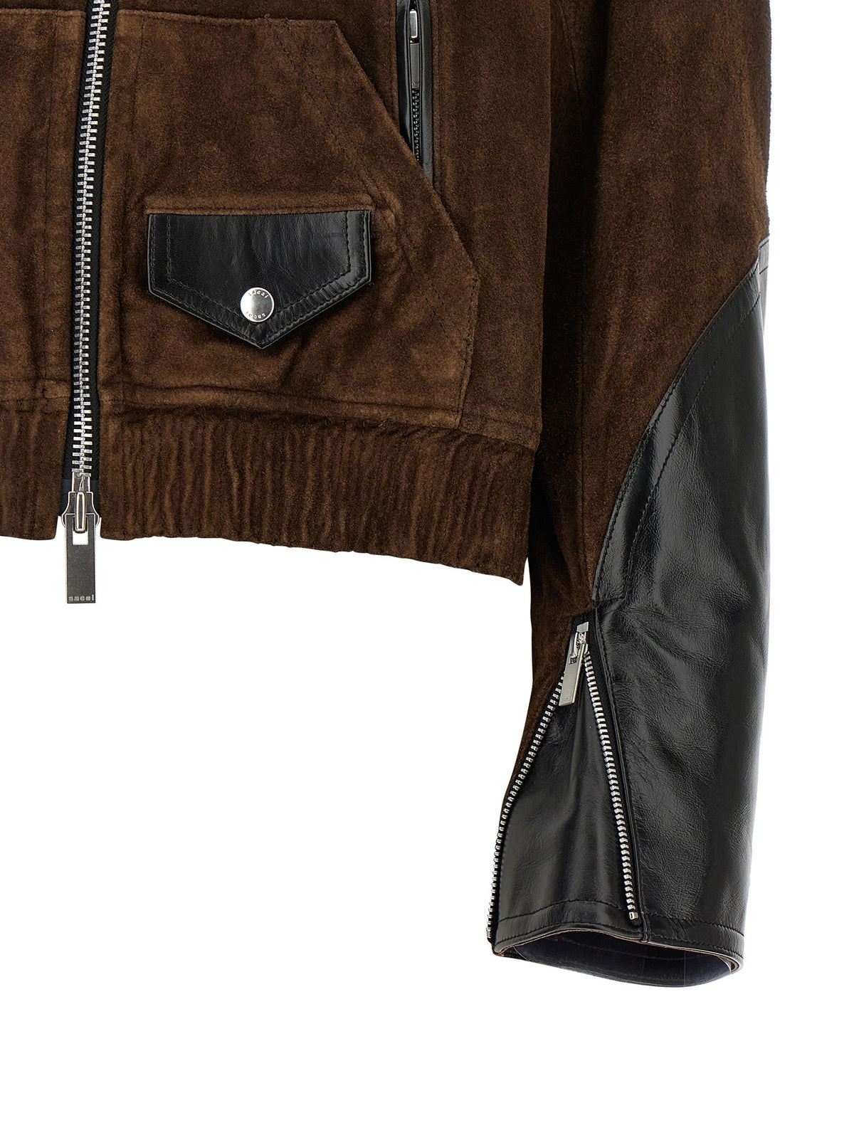 Sacai Suede Jacket Brown, view 5