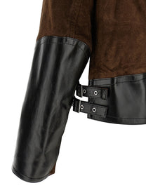 Sacai Suede Jacket Brown, view 4