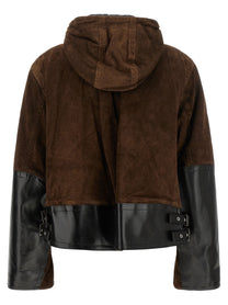 Sacai Suede Jacket Brown, view 2