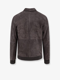 Dfour Men's Suede Jacket Piombo