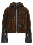 Sacai Suede Jacket Brown
