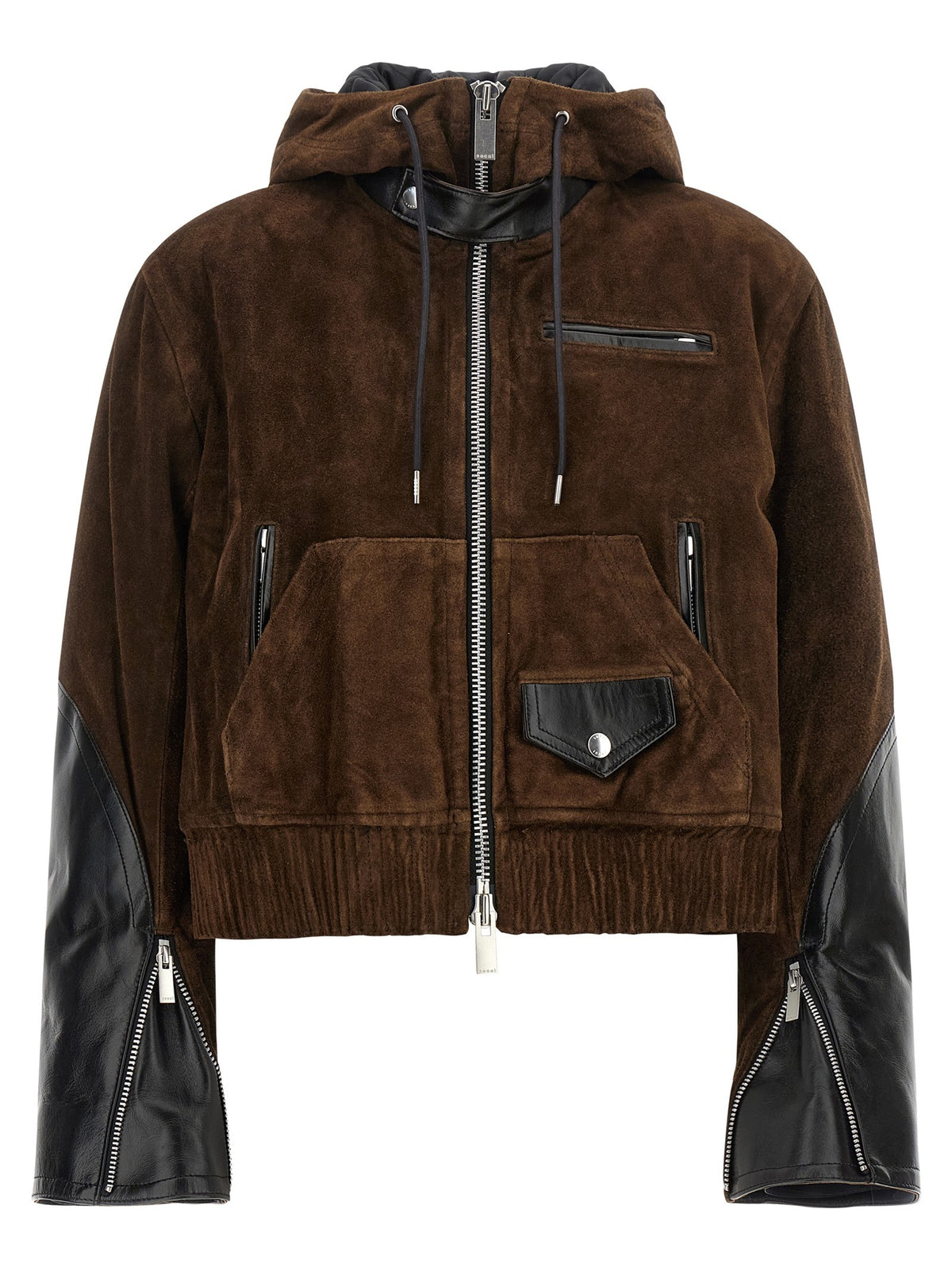 Sacai Suede Jacket Brown