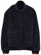 Gucci Men's Suede Jacket Blue