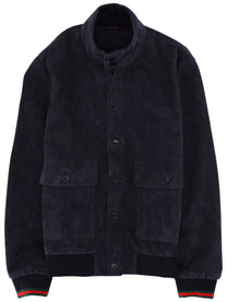 Gucci Men's Suede Jacket Blue