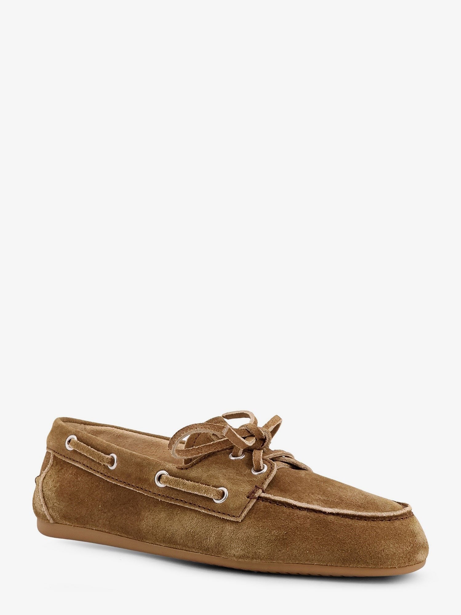 Miu Miu Women's Suede Loafers Brown