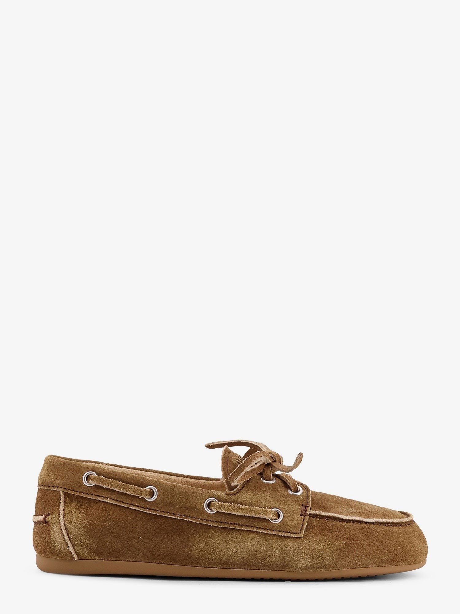 Miu Miu Women's Suede Loafers Brown