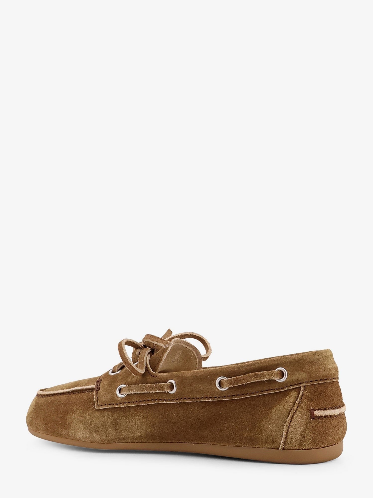 Miu Miu Women's Suede Loafers Brown