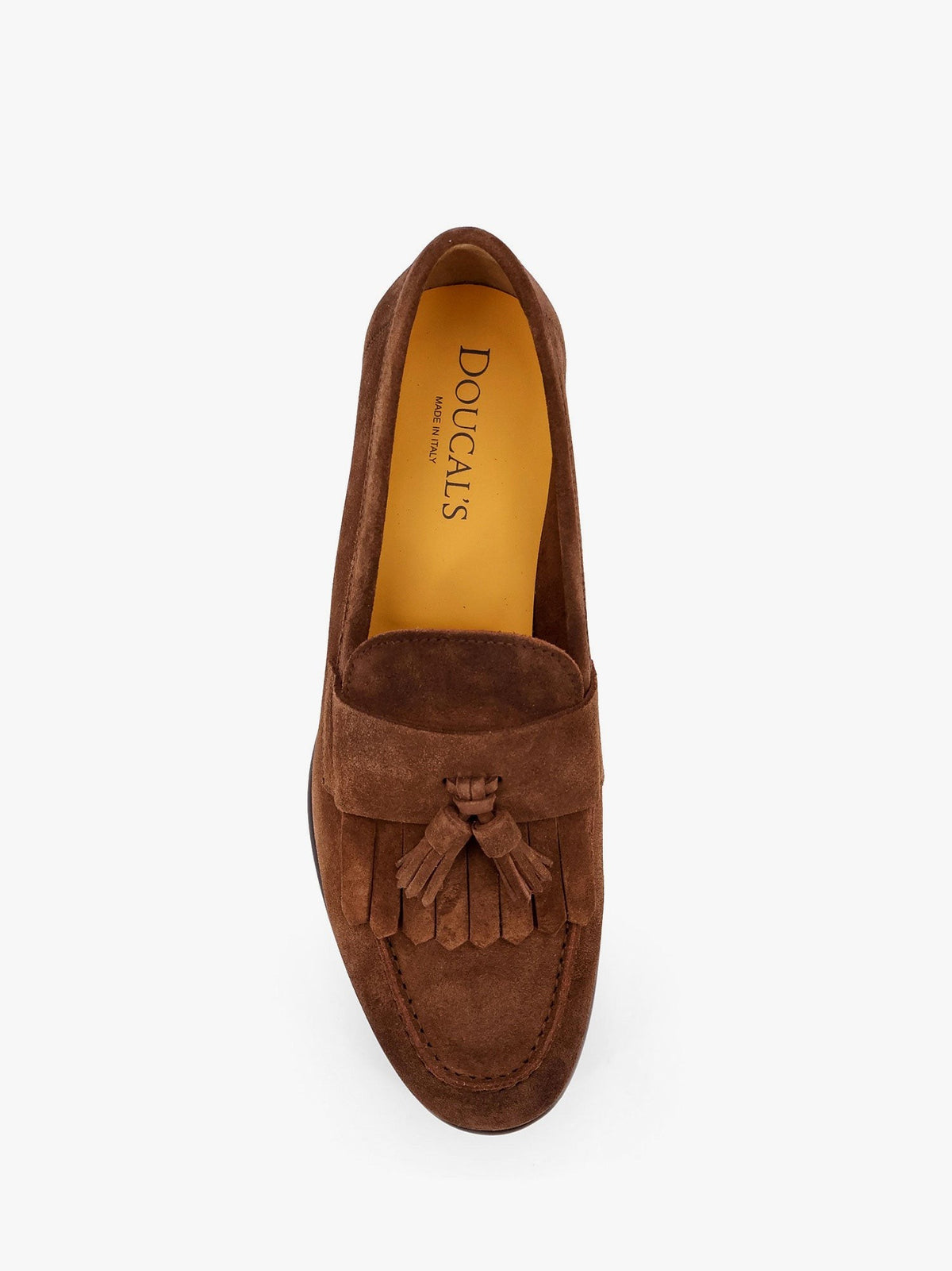Doucal's Men's Suede Loafers Gold, view 5