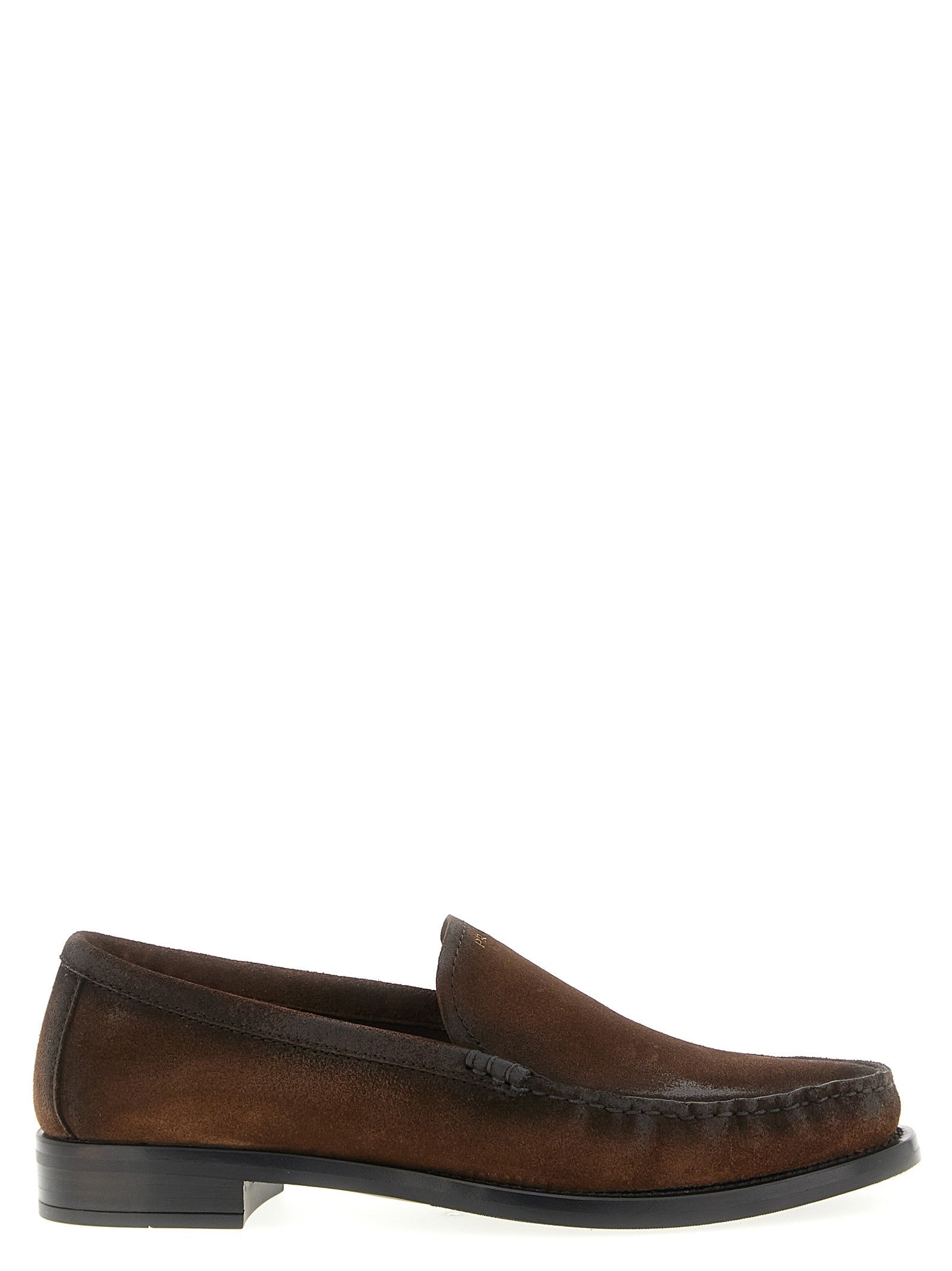 PRADA Suede Loafers Brown