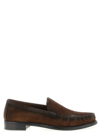 PRADA Suede Loafers Brown
